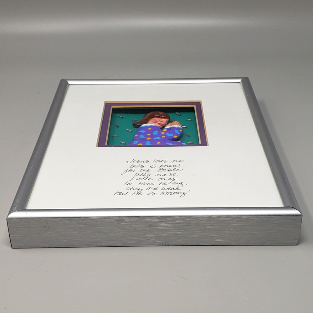 Bright Star Designs "Jesus Loves Me" Framed Art